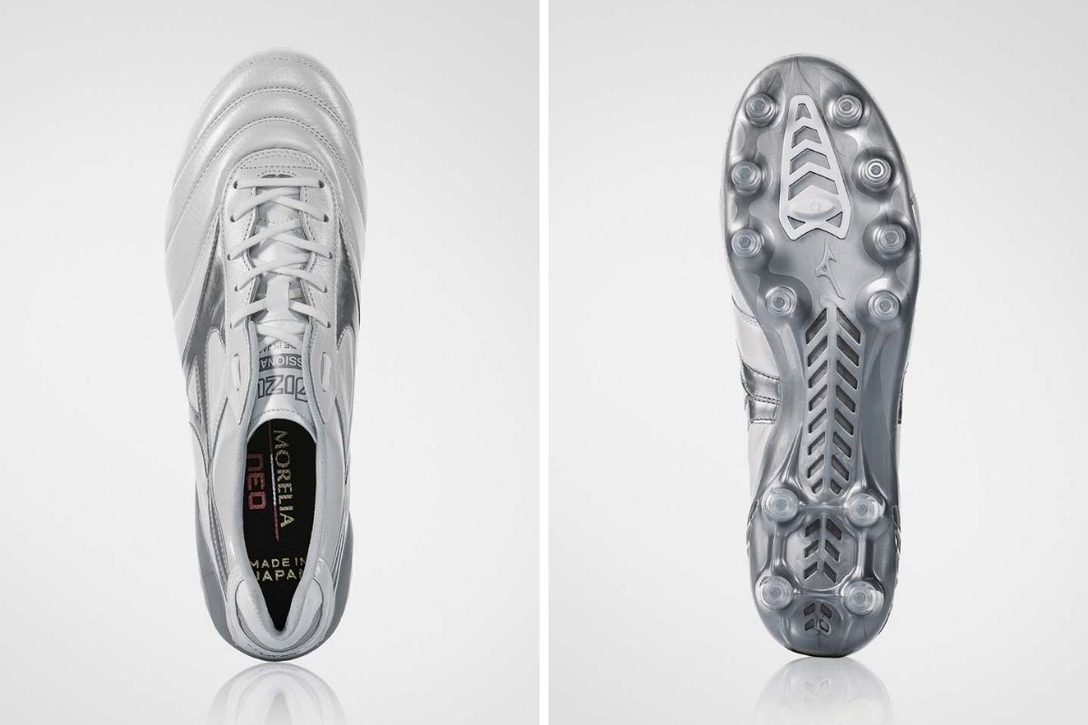 Giày bóng đá Mizuno Morelia DNA “White/ Galaxy Silver”